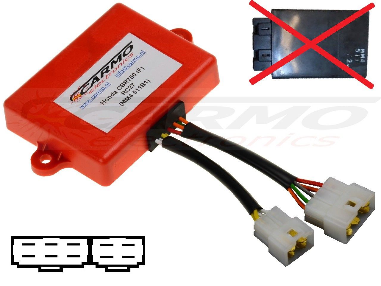 Carmo Electronics : Honda CBR750 CBR750F igniter ignition module CDI TCI  Box (MM4, 511B1) - Motorbike electronics or parts